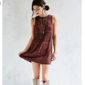 Urban outfitters ecote maroon open back dress